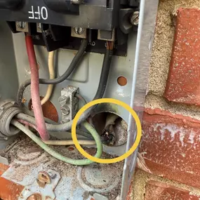 Electrical wire short