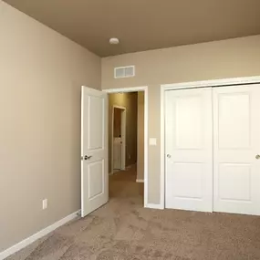 Bedroom with large walk-in closet