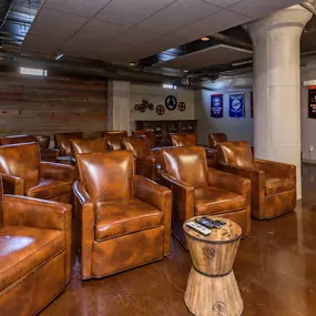 Community clubhouse with movie theatre