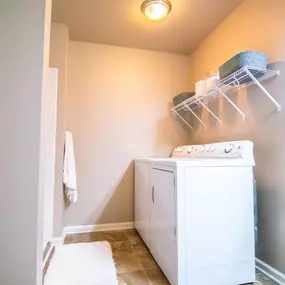 Room with in-unit dryer and washer