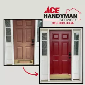 Exterior Door Painting in 
Knightdale, NC