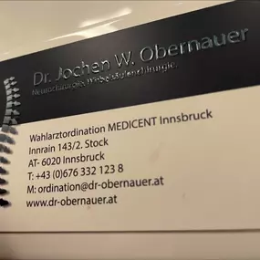 Ordination Dr. Jochen W. Obenauer, Innsbruck