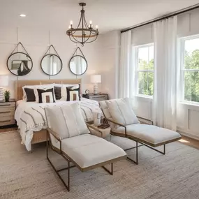 Roomy secondary bedrooms