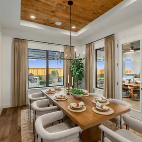 Sun-filled casual dining rooms