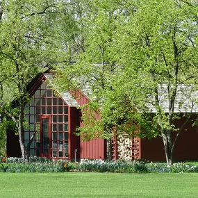 Office location for the William Pitt Sotheby's International Realty Heather Croner brokerage. A barn located in Millbrook, New York.