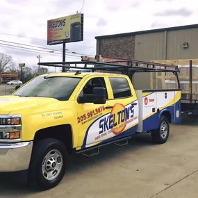 Skelton's Heating, Cooling & Plumbing pickup truck