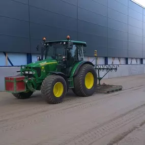 Zandbaan onder laser-profiel