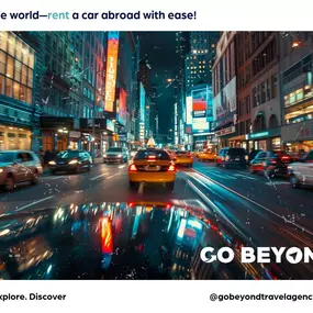 Rental cars available from our Hollywood travel agency.
