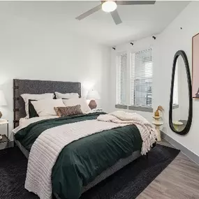 beautifully designed bedroom at The Anderson