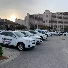 Waccamaw Heating & Cooling vehicles outside