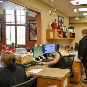 Dental Depot's front office dental team working the front desk