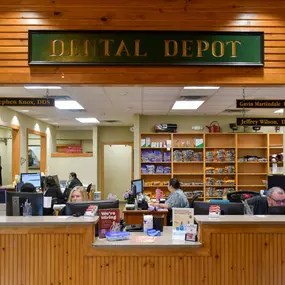 Central Tulsa's dental clinic reception desk