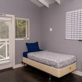 Peaceful sleep environment.