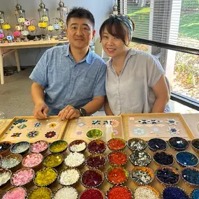 Our clients' enjoying a session of art therapy. Healing through creation!