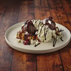 Belgian Waffles with Black Cherry