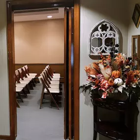 Beautiful interior of  Las Rosas Bannworth Funeral Home, 1055 E Jersey St, Elizabeth, NJ 07201.