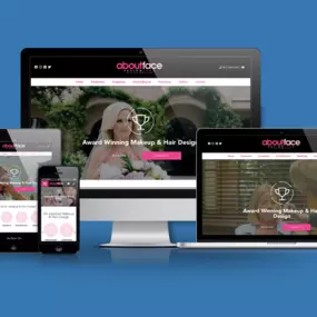 Custom WordPress website design, SEO services, and Google Ads management for About Face Design Team