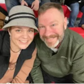 Travis and Daun Hall, founders of Blended Pathways, smiling together at a community event. Their coaching focuses on helping blended families, step-parents, and remarried couples build strong, connected relationships.