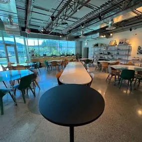 Spacious and welcoming interior of Blended Pathways' meeting space, designed for coaching sessions, workshops, and family support gatherings. A comfortable environment fostering connection and growth for blended families and step-parents.