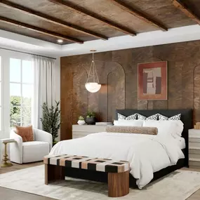 Spacious primary bedroom suites