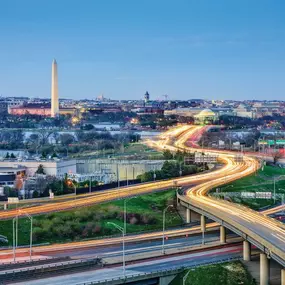 Minutes from Washington, DC, and commuter routes