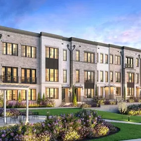 Anticipated home designs and community park at Chevy Chase Crossing