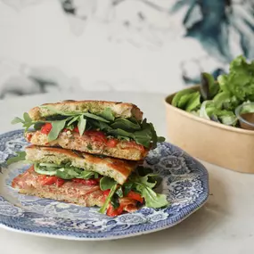 pressee focaccia sandwiches