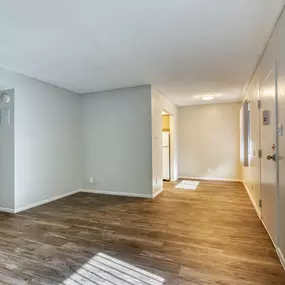 Room with wooden flooring