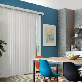 Who said vertical blinds can’t be stylish? This sleek option glides like a dream and brings effortless vibes to big windows and sliding doors.