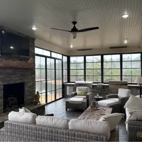 Custom wood features in new home construction