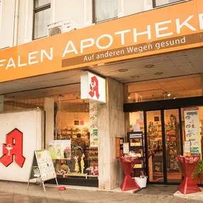 Aussenansicht der Westfalen-Apotheke