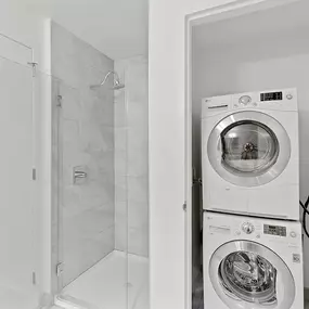 In unit washer and dryer