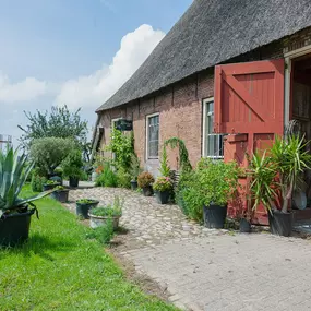 Bild von Karakteristieke kophalsboerderij met roeiboot - Belvilla by Oyo