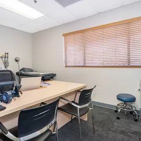 A dedicated team works in peaceful, organized offices to support each teen’s care.