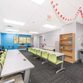 Structured classroom settings that balance education and mental wellness.