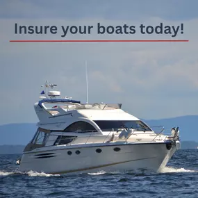 We’re here to make sure your boats are protected with the right insurance! ????️ Enjoy the waves, fishing, or all day cruises without worry!