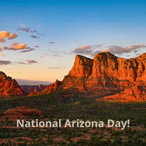 Happy National Arizona Day! There is no place like Arizona! From red rocks to purple sunsets, today we celebrate this beautiful state!