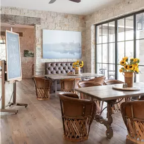 Designing a commercial resort breakfast room in Santa Fe New Mexico with a leading interior designer.