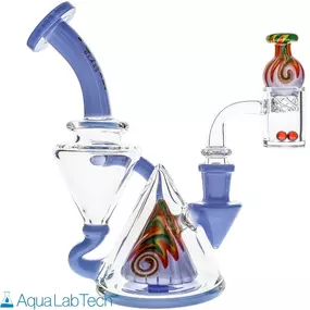 Toxic Glass Wig Wag Recycler Dab Rig Set