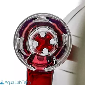 Kenta Kito Glass 4-Hole Bong Bowl in Red