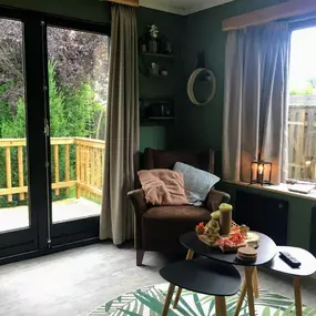 Bild von Sfeervolle chalet op de Veluwe met veranda en omheinde tuin - Belvilla by Oyo