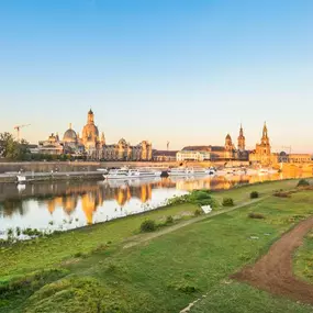 Bank of the river Elbe