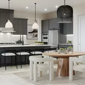 Gorgeous, designer kitchens with huge center islands and walk-in pantries