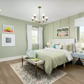 Spacious secondary bedrooms