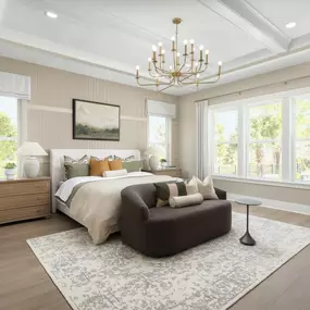 Luxurious primary bedrooms