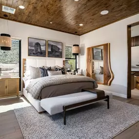Luxurious primary bedroom suites