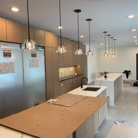 Interior lighting installation project kitchen 3