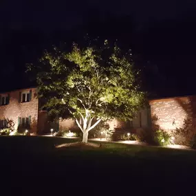 exterior lighting project at night 2