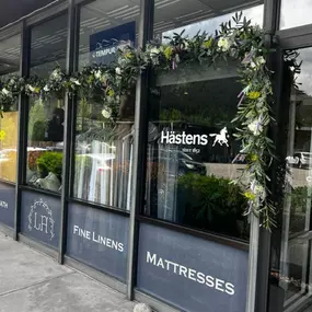 Nestled in the heart of Jackson Hole, Linen Alley & Jackson Hole Luxury Mattress is your ultimate destination for opulent sleep experiences. Since 2005, we've meticulously curated a haven of luxurious mattresses, exquisite bed and bath goods, and linens adorned with elegance. Immerse yourself in our superior brands like Hästens, ViSpring, Tempur-Pedic, and Sferra, or elevate your home's decor with Peacock Alley, Yves Delorme, Frette, Matouk, and Home Treasures. Prepare to awaken to a realm of su
