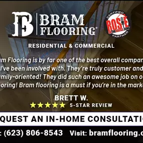 Testimonial for Best Flooring Contractors in Phoenix, Sun City, Surprise, Glendale, Peoria, Scottsdale, Litchfield Park, Goodyear, Scottsdale, Paradise Valley, Arcadia, Tempe, Mesa, Chandler & Gilbert, Arizona